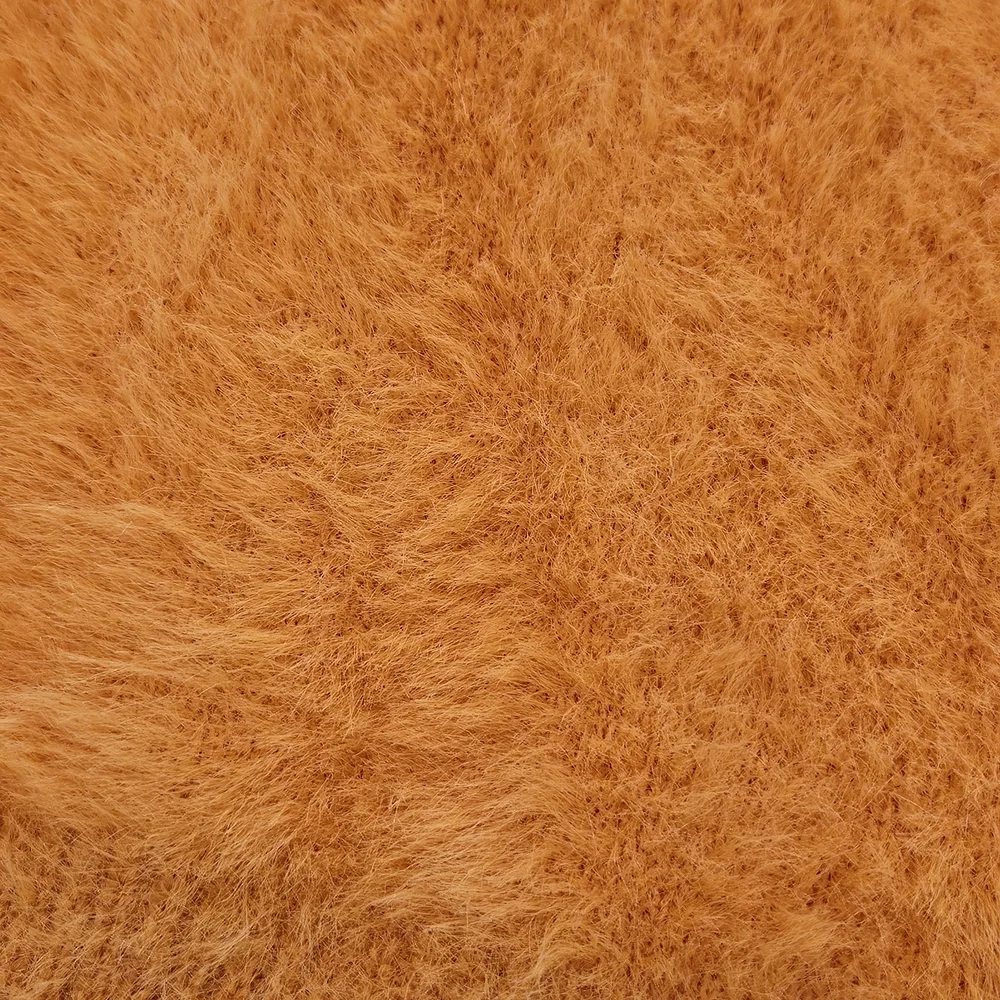 NEW Shein Orange Cropped Fuzzy Sweater Size M Cozy Colorful Knit Y2K Fall Casual - Picture 5 of 8